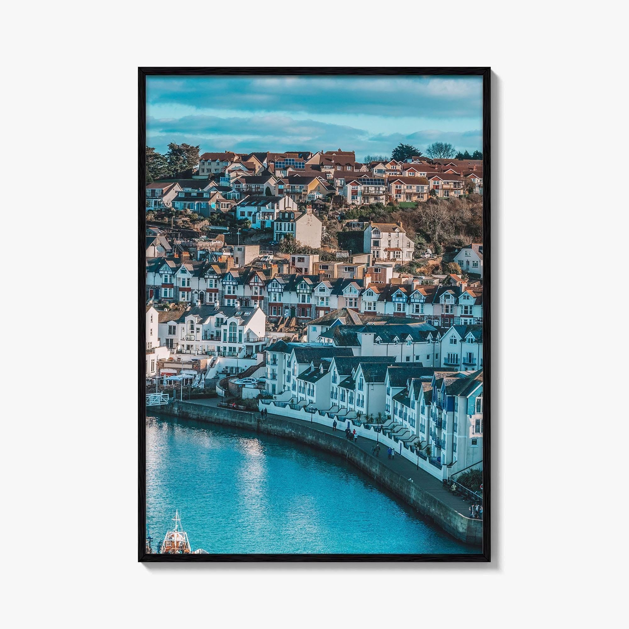 Torquay Fine Art Photo Print, Devon England Poster, English Riviera Harbour Decor