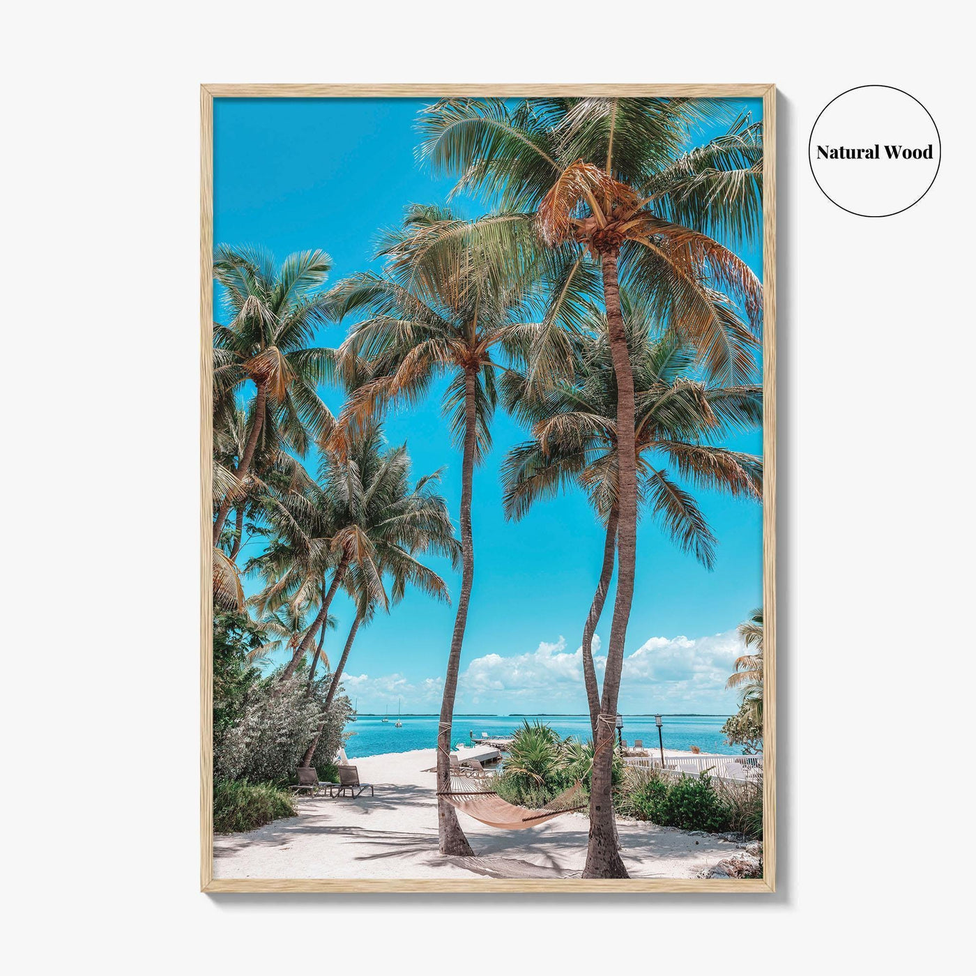 Key Largo Fine Art Photo Print, Florida, Tropical Beach, Palm Trees Poster
