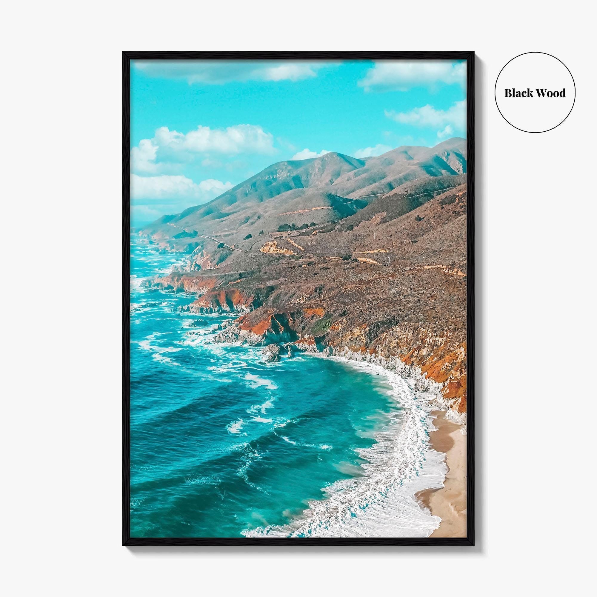 Big Sur Fine Art Photo Print, California, Pacific Coast Highway, Aerial Wall Poster