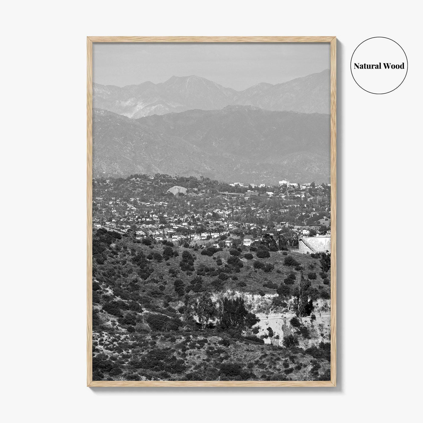 East Los Angeles Black and White Fine Art Photo Print, Northeast LA California Poster