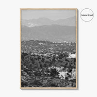 East Los Angeles Black and White Fine Art Photo Print, Northeast LA California Poster