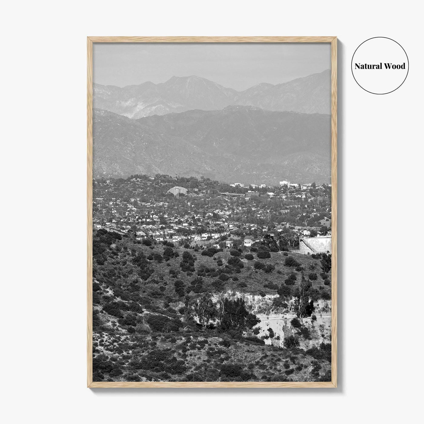 East Los Angeles Black and White Fine Art Photo Print, Northeast LA California Poster