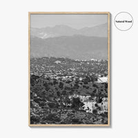 East Los Angeles Black and White Fine Art Photo Print, Northeast LA California Poster