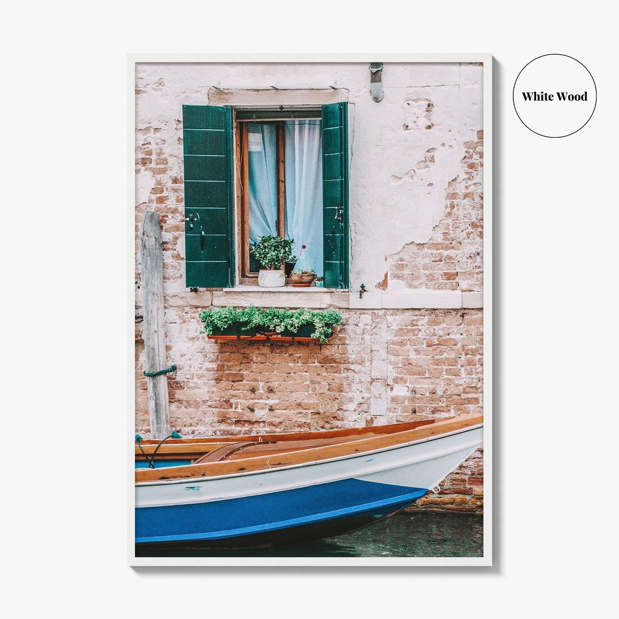 Venice Fine Art Photo Print, Italy, Venezia, Canal, Boat, Wall Decor, Poster