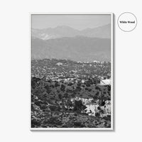 East Los Angeles Black and White Fine Art Photo Print, Northeast LA California Poster