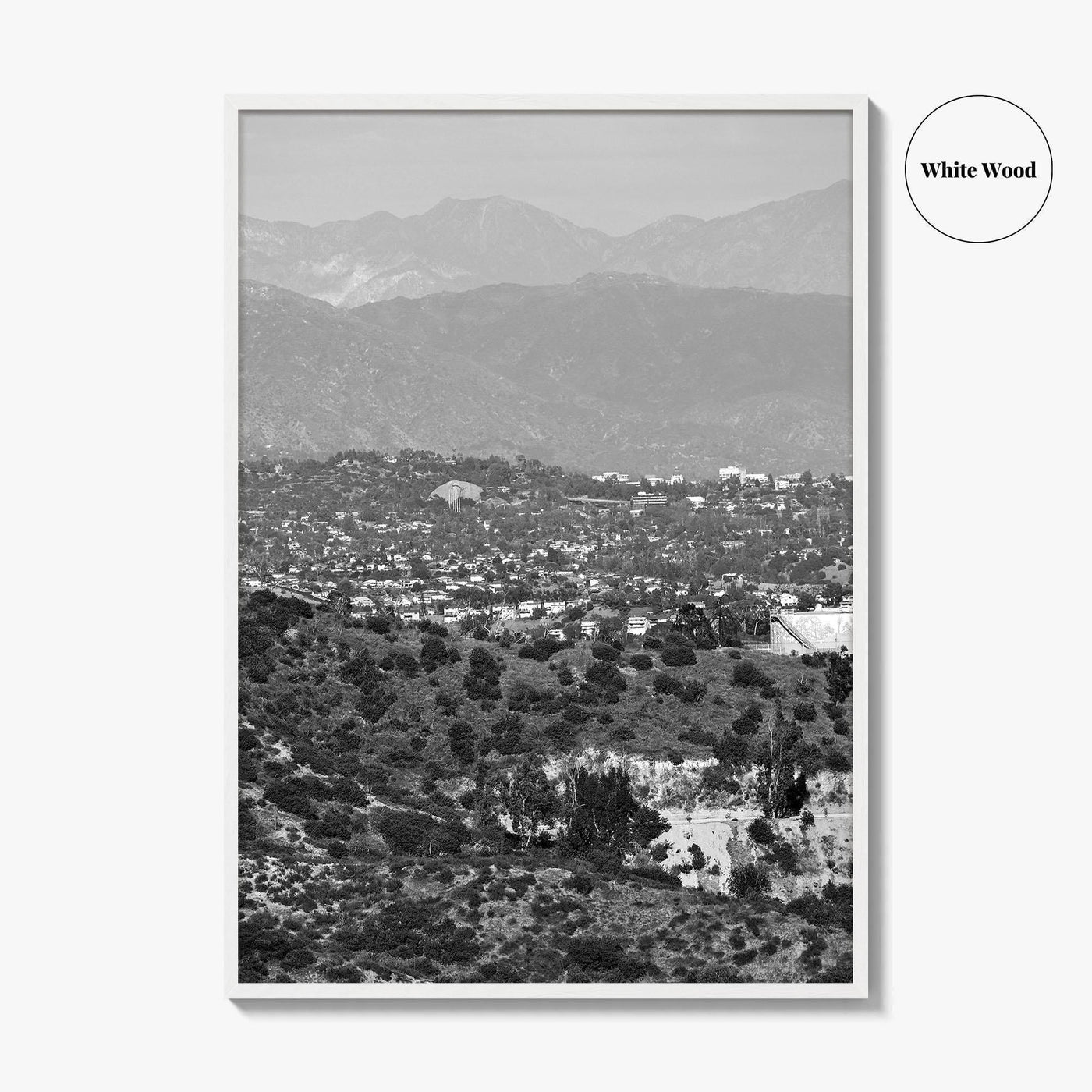 East Los Angeles Black and White Fine Art Photo Print, Northeast LA California Poster