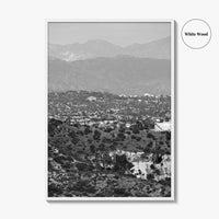 East Los Angeles Black and White Fine Art Photo Print, Northeast LA California Poster
