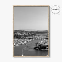 Dana Point Harbor Black and White Fine Art Photo Print, Orange County Poster