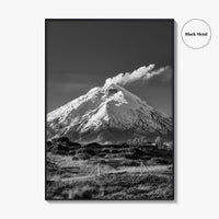 Cotopaxi Black and White Fine Art Photo Print, Volcano, Ecuador, Andes, National Park, Poster