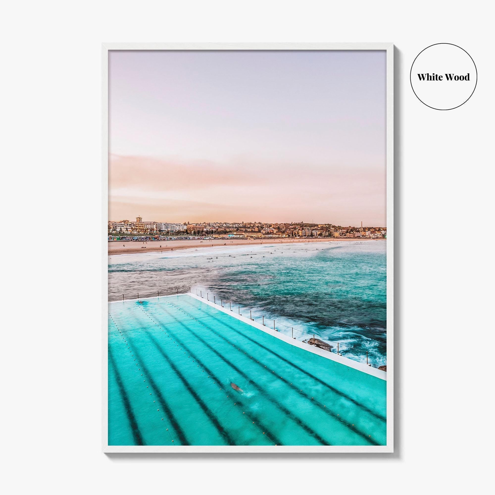 Bondi Beach Fine Art Photo Print, Sydney, Bondi Icebergs Pool, NSW Australia Poster