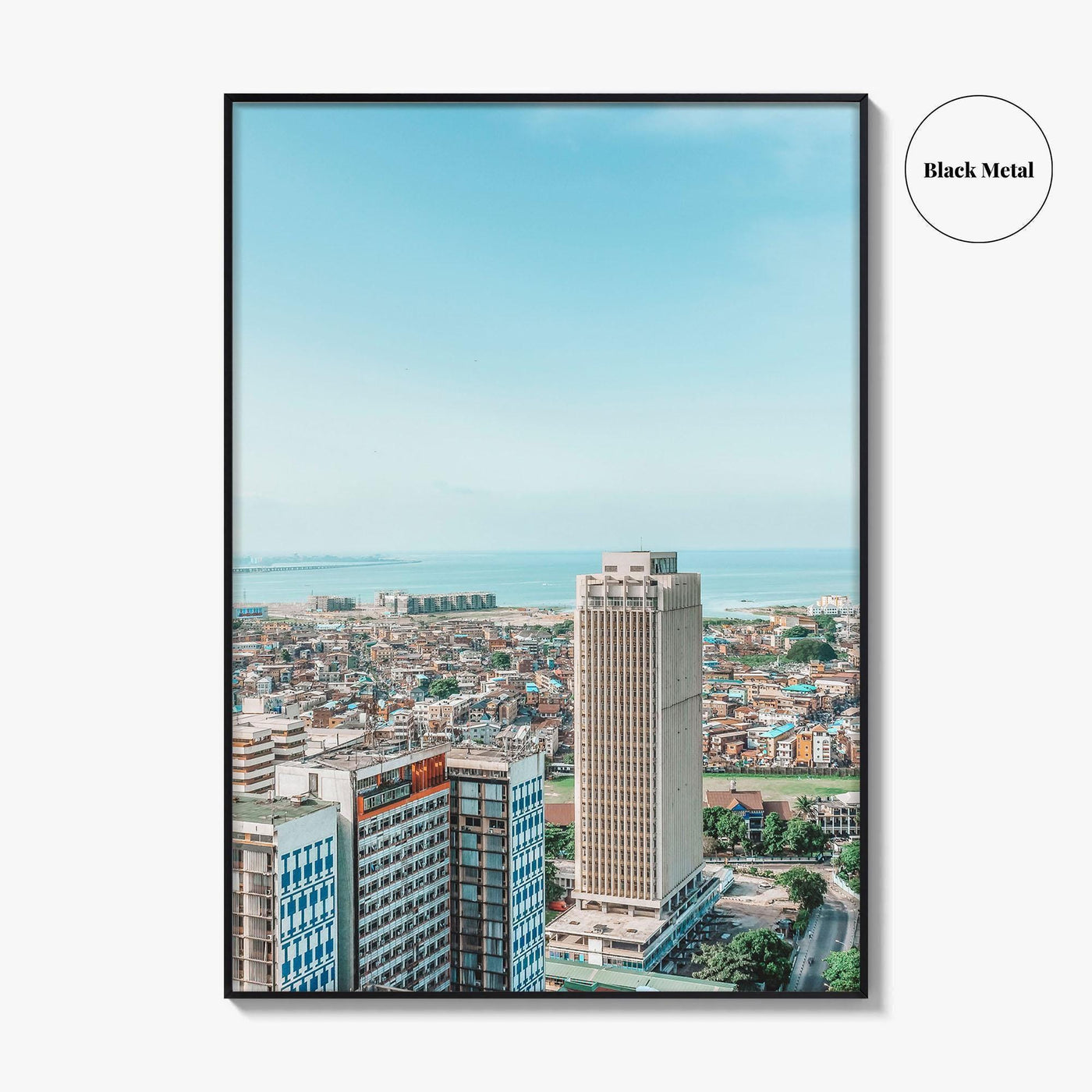 Lagos Island Nigeria Fine Art Photo Print, Aerial View, Wall Art Poster, Africa