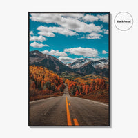 Telluride Colorado Fine Art Photo Print, San Juan Mountains, Scenic Byway Poster, Autumn