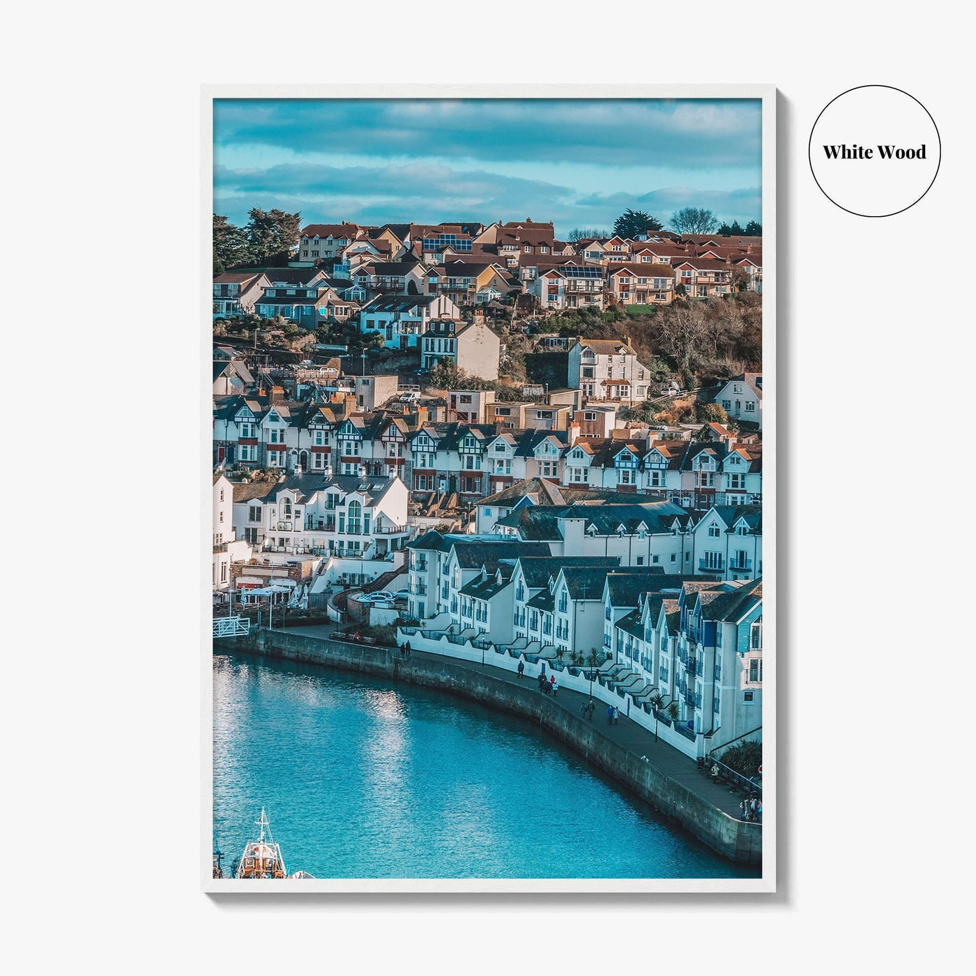 Torquay Fine Art Photo Print, Devon England Poster, English Riviera Harbour Decor