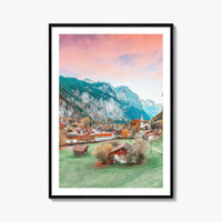 Lauterbrunnen Fine Art Photo Print, Staubbach Waterfall, Swiss Alps, Switzerland, Wall Art
