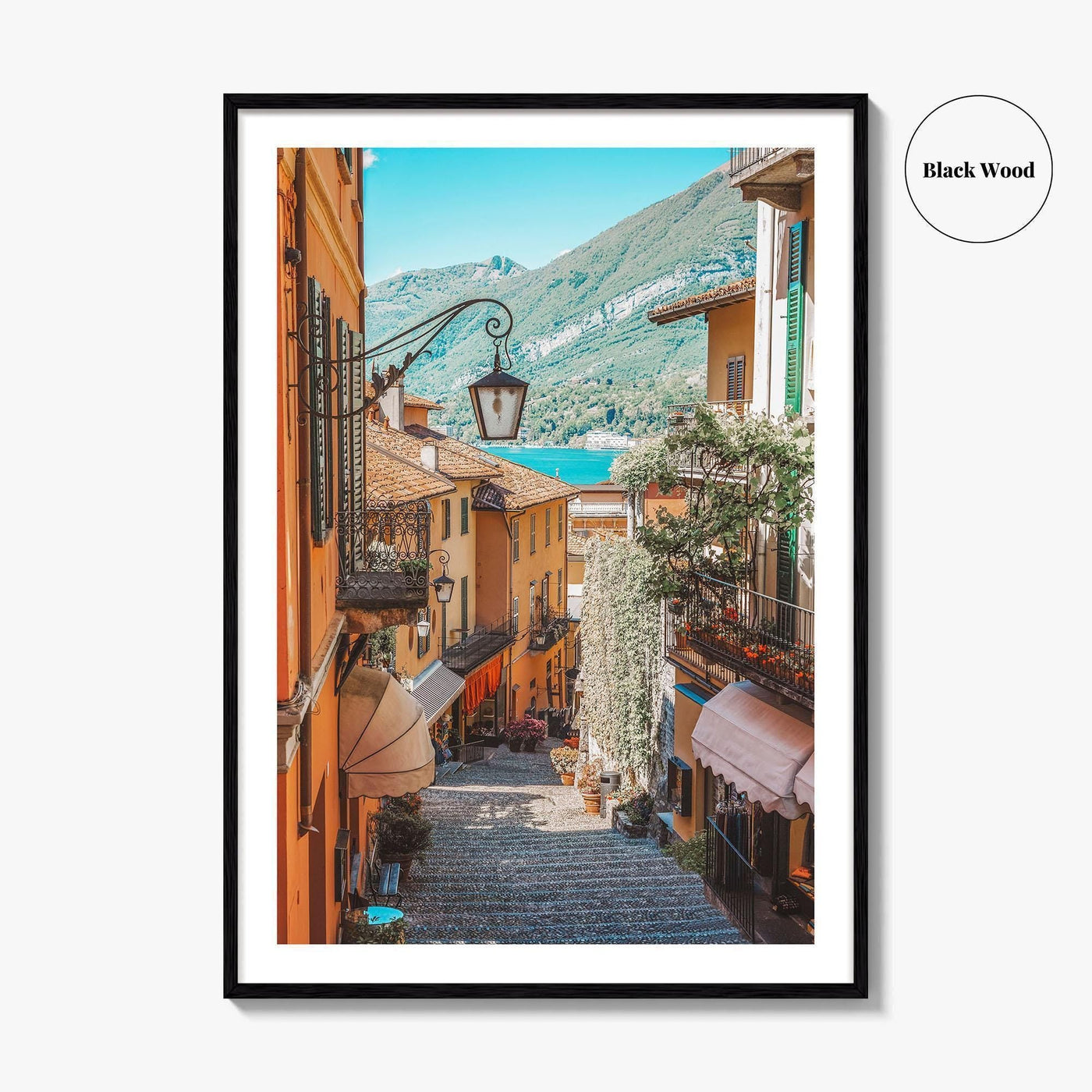 Bellagio Fine Art Photo Print, Lake Como Italy, Old Town Street Wall Decor Poster