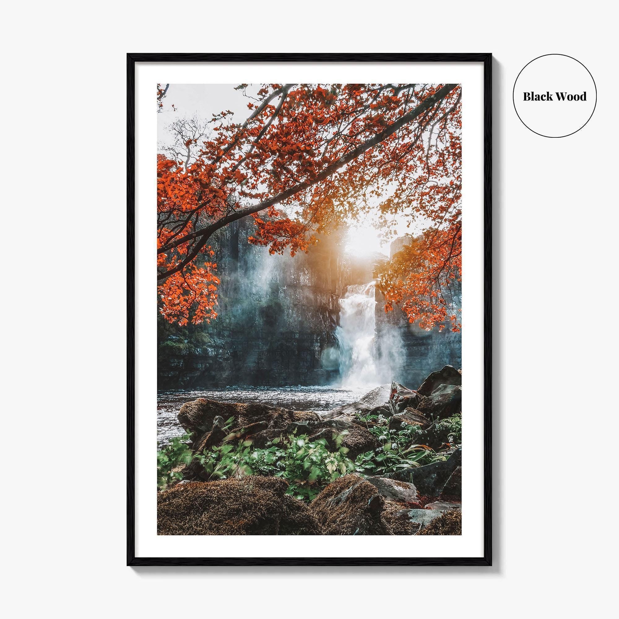 Durham England Fine Art Photo Print, High Force Waterfall, River Tees UK Poster