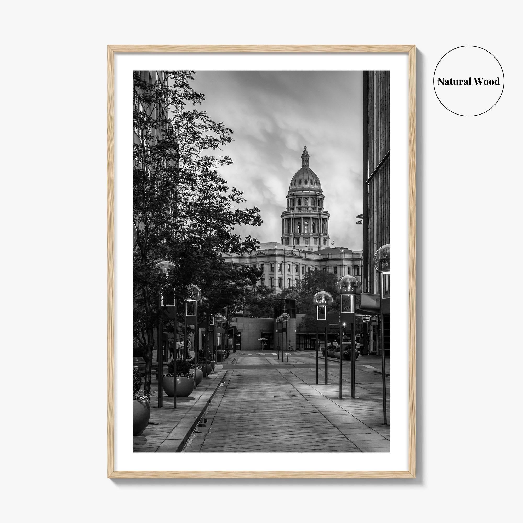 Denver Black and White Fine Art Photo Print, 16th Street Colorado Poster