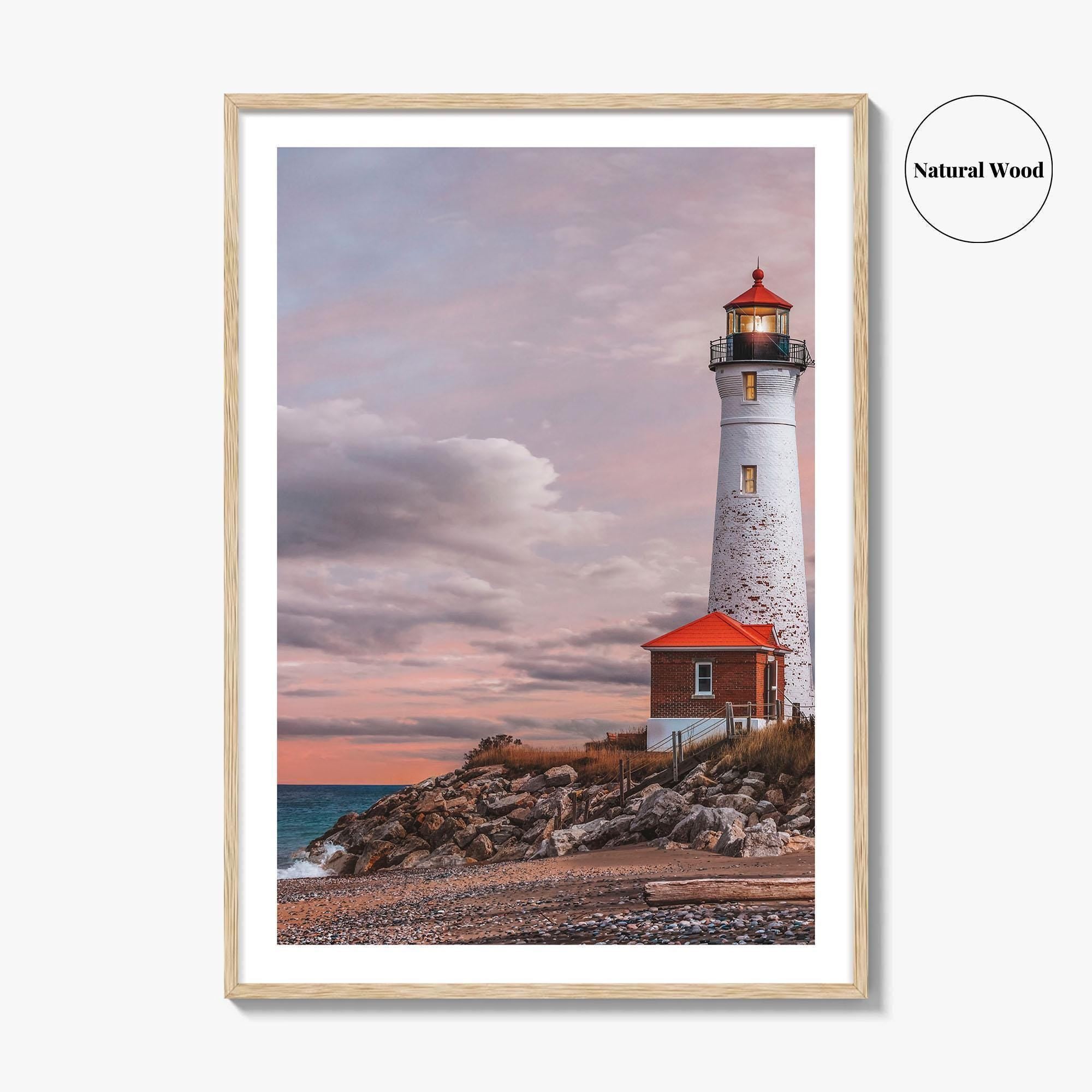Crisp Point Lighthouse Fine Art Photo Print, Lake Superior, Upper Peninsula Michigan, Poster, USA