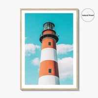 Chincoteague Island Fine Art Photo Print, Assateague Lighthouse, Virginia USA, Photo Poster