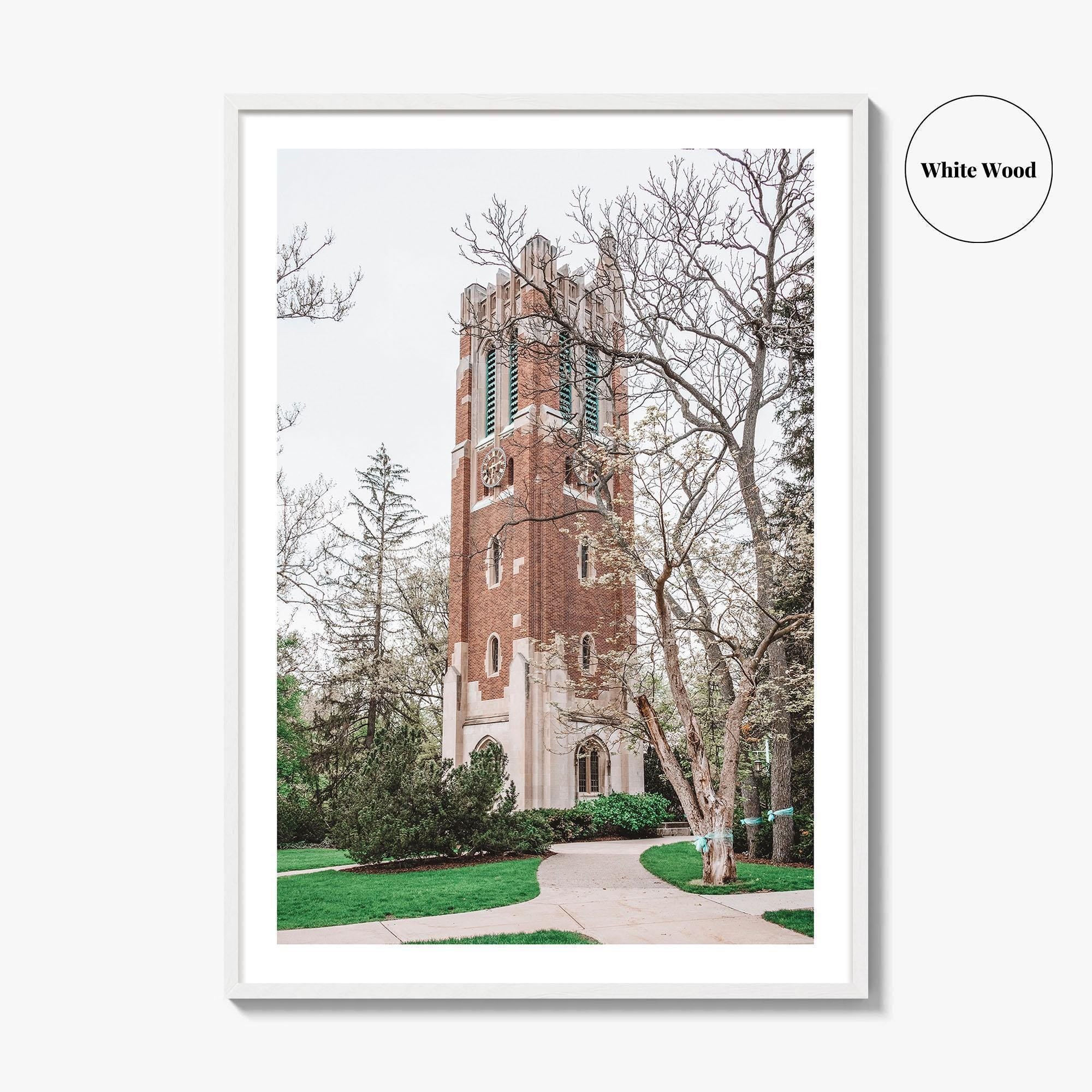 East Lansing Michigan Fine Art Photo Print, Beaumont Tower, Michigan State University, Poster