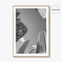 Dallas Skyline Black and White Fine Art Photo Print, Downtown Texas Poster