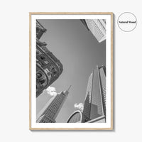 Dallas Skyline Black and White Fine Art Photo Print, Downtown Texas Poster