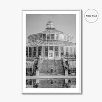 Botanisk Have Black and White Fine Art Photo Print, Copenhagen Botanical Garden Denmark Poster