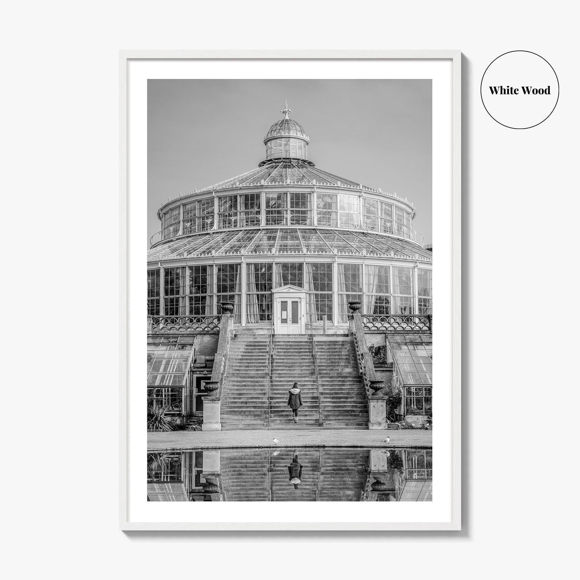 Botanisk Have Black and White Fine Art Photo Print, Copenhagen Botanical Garden Denmark Poster