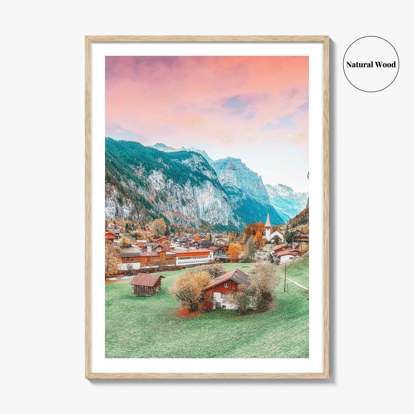 Lauterbrunnen Fine Art Photo Print, Staubbach Waterfall, Swiss Alps, Switzerland, Wall Art