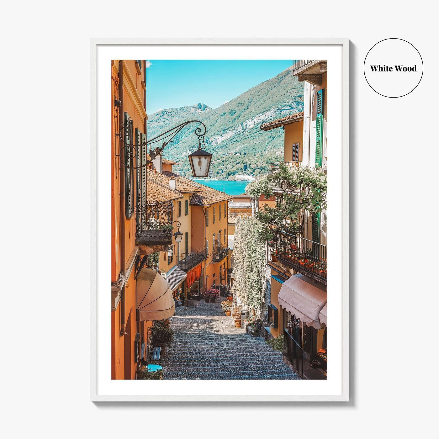 Bellagio Fine Art Photo Print, Lake Como Italy, Old Town Street Wall Decor Poster