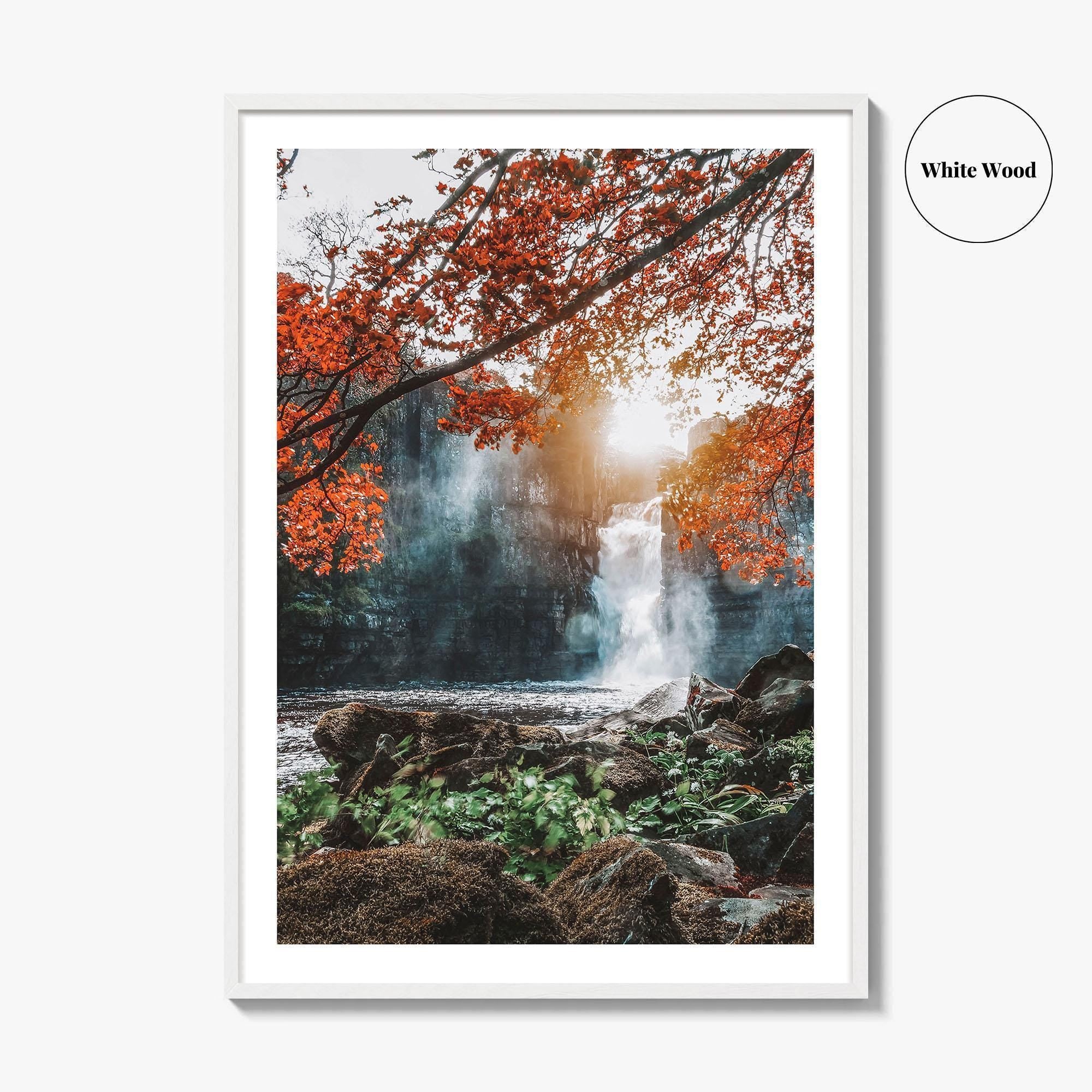 Durham England Fine Art Photo Print, High Force Waterfall, River Tees UK Poster
