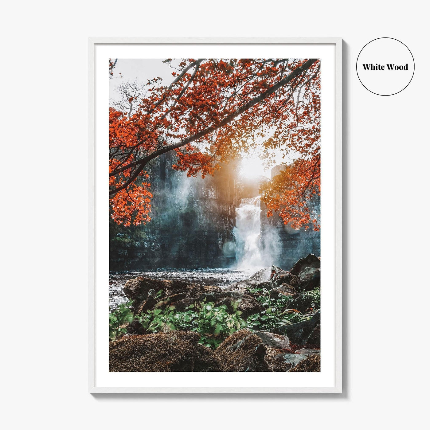 Durham England Fine Art Photo Print, High Force Waterfall, River Tees UK Poster