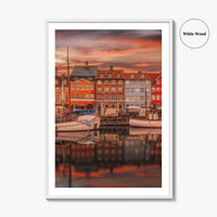 Copenhagen Fine Art Photo Print, Nyhavn, København, Denmark Wall Poster