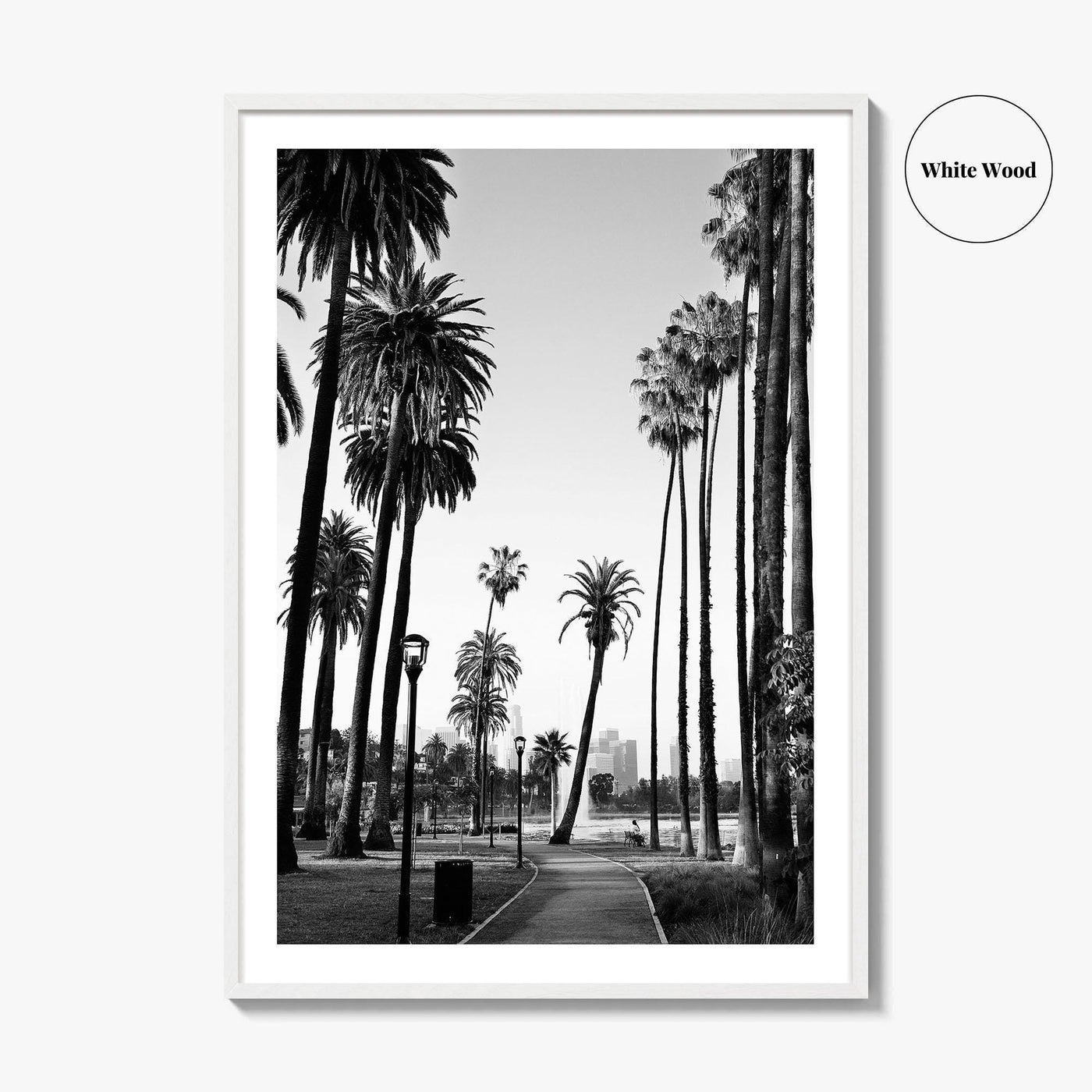 Los Angeles Skyline Black and White Fine Art Photo Print, Downtown, LA, California, USA