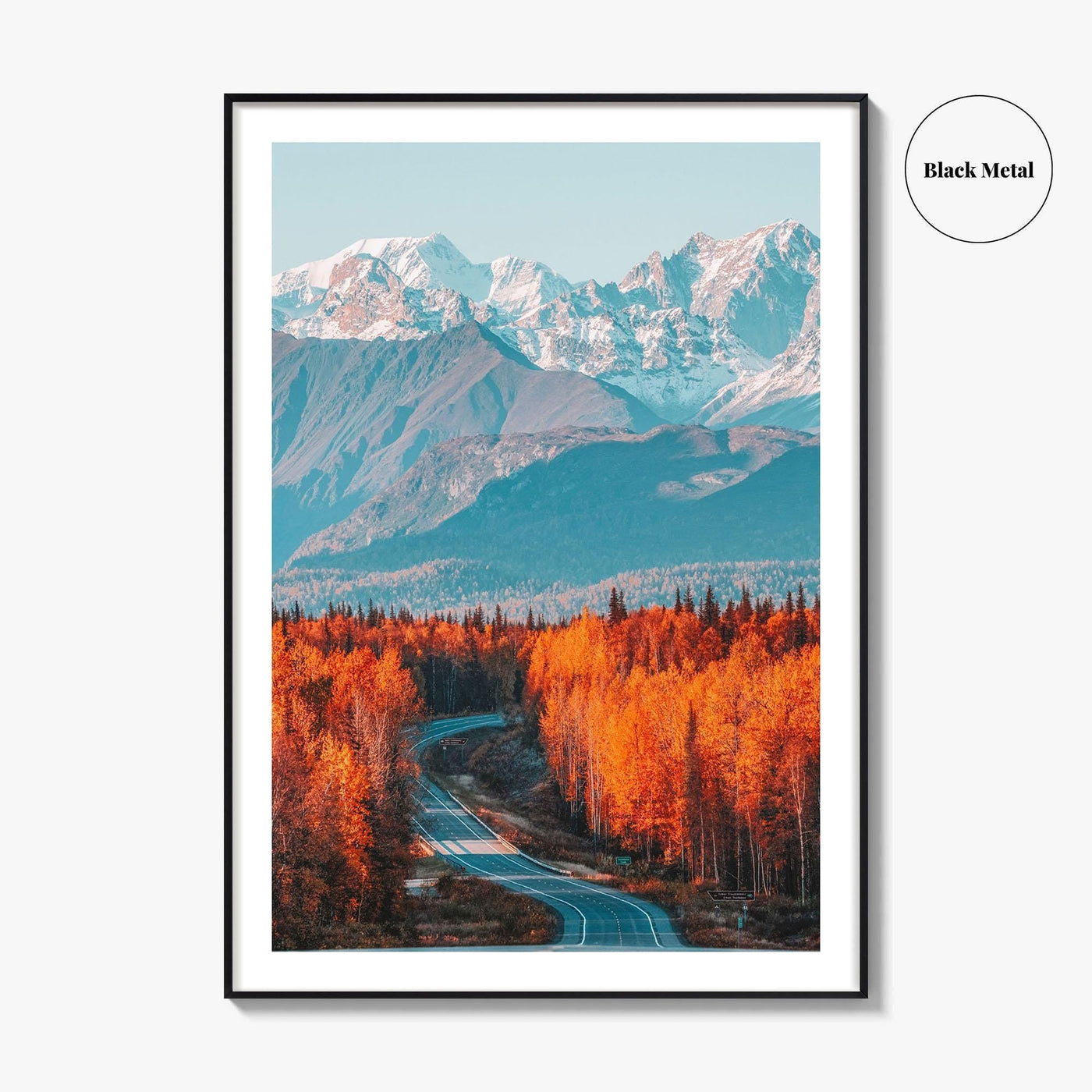 Denali Fine Art Photo Print, Mt Foraker, Alaska Range, Parks Highway, USA Poster
