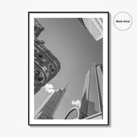 Dallas Skyline Black and White Fine Art Photo Print, Downtown Texas Poster