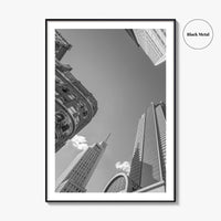 Dallas Skyline Black and White Fine Art Photo Print, Downtown Texas Poster