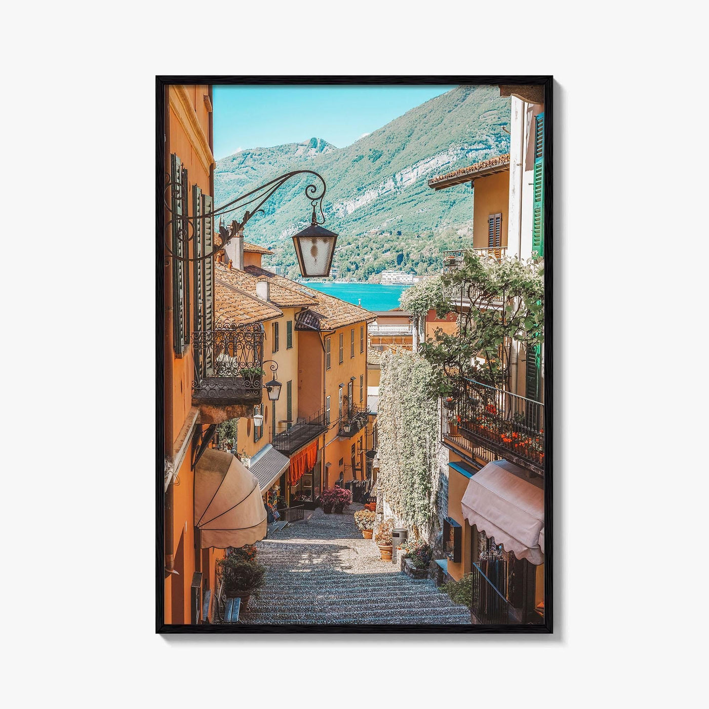 Bellagio Fine Art Photo Print, Lake Como Italy, Old Town Street Wall Decor Poster