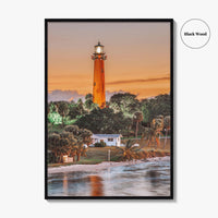Jupiter Fine Art Photo Print, Inlet Lighthouse, Florida Wall Decor Poster, USA