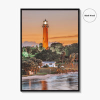 Jupiter Fine Art Photo Print, Inlet Lighthouse, Florida Wall Decor Poster, USA