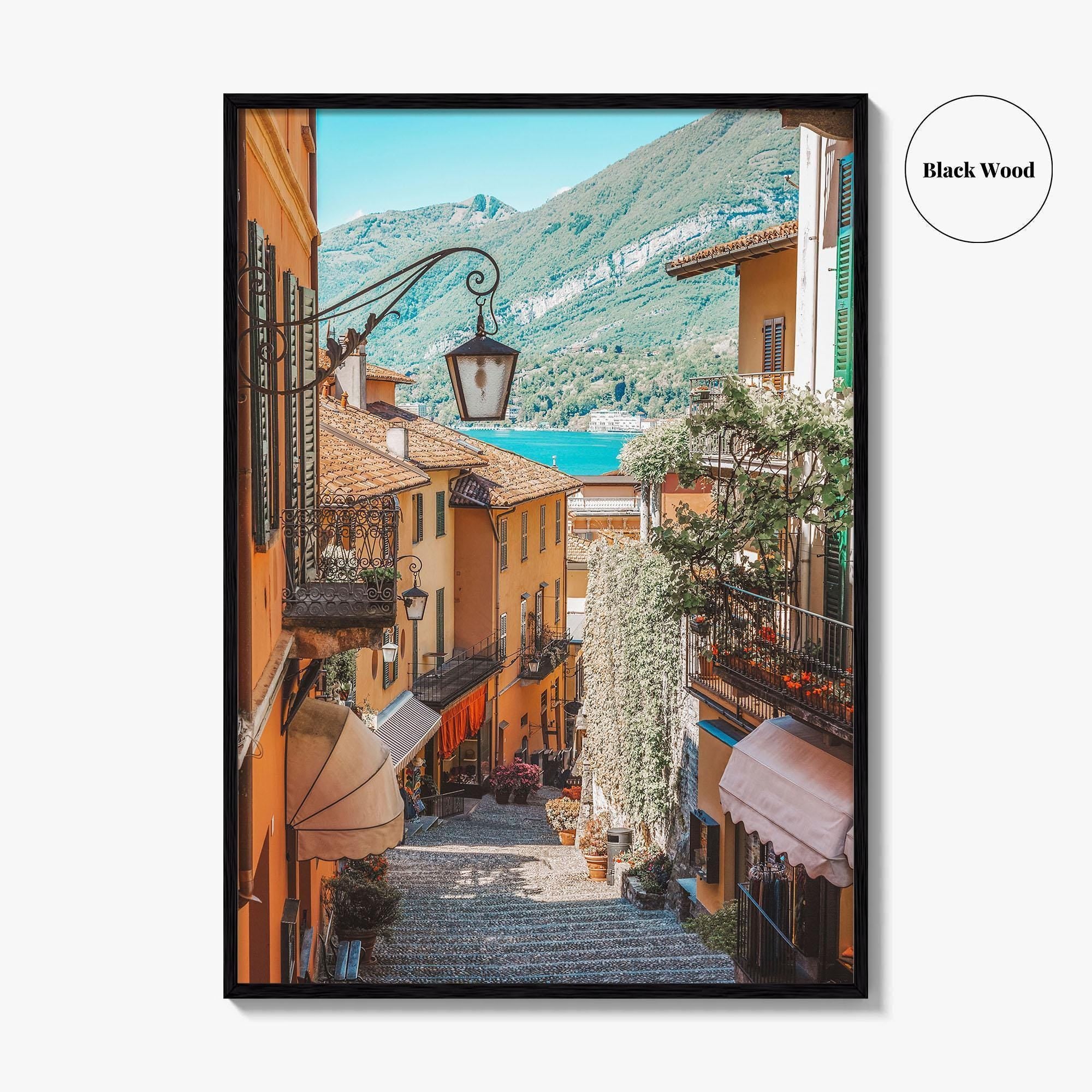 Bellagio Fine Art Photo Print, Lake Como Italy, Old Town Street Wall Decor Poster