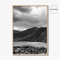 Estes Park Black and White Fine Art Photo Print, Lake Estes, Colorado, RMNP Poster
