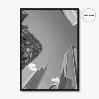 Dallas Skyline Black and White Fine Art Photo Print, Downtown Texas Poster