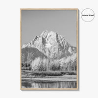 Grand Teton National Park Black and White Fine Art Photo Print, Jackson Hole WY