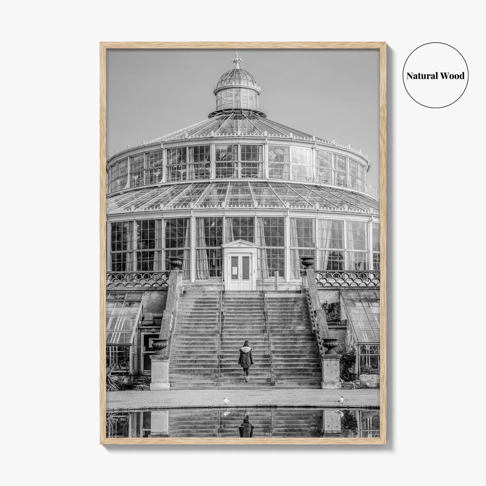 Botanisk Have Black and White Fine Art Photo Print, Copenhagen Botanical Garden Denmark Poster