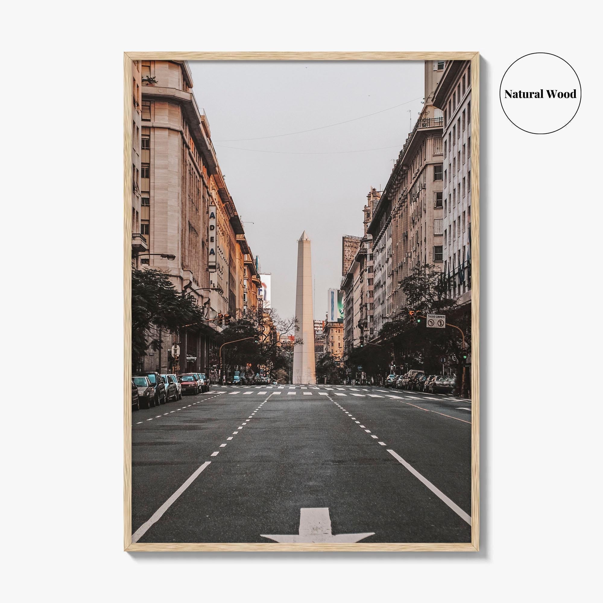 Buenos Aires Fine Art Photo Print, Obelisk Obelisco, Argentina Wall Decor Poster