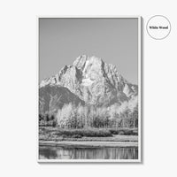 Grand Teton National Park Black and White Fine Art Photo Print, Jackson Hole WY