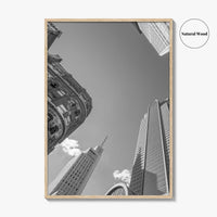 Dallas Skyline Black and White Fine Art Photo Print, Downtown Texas Poster