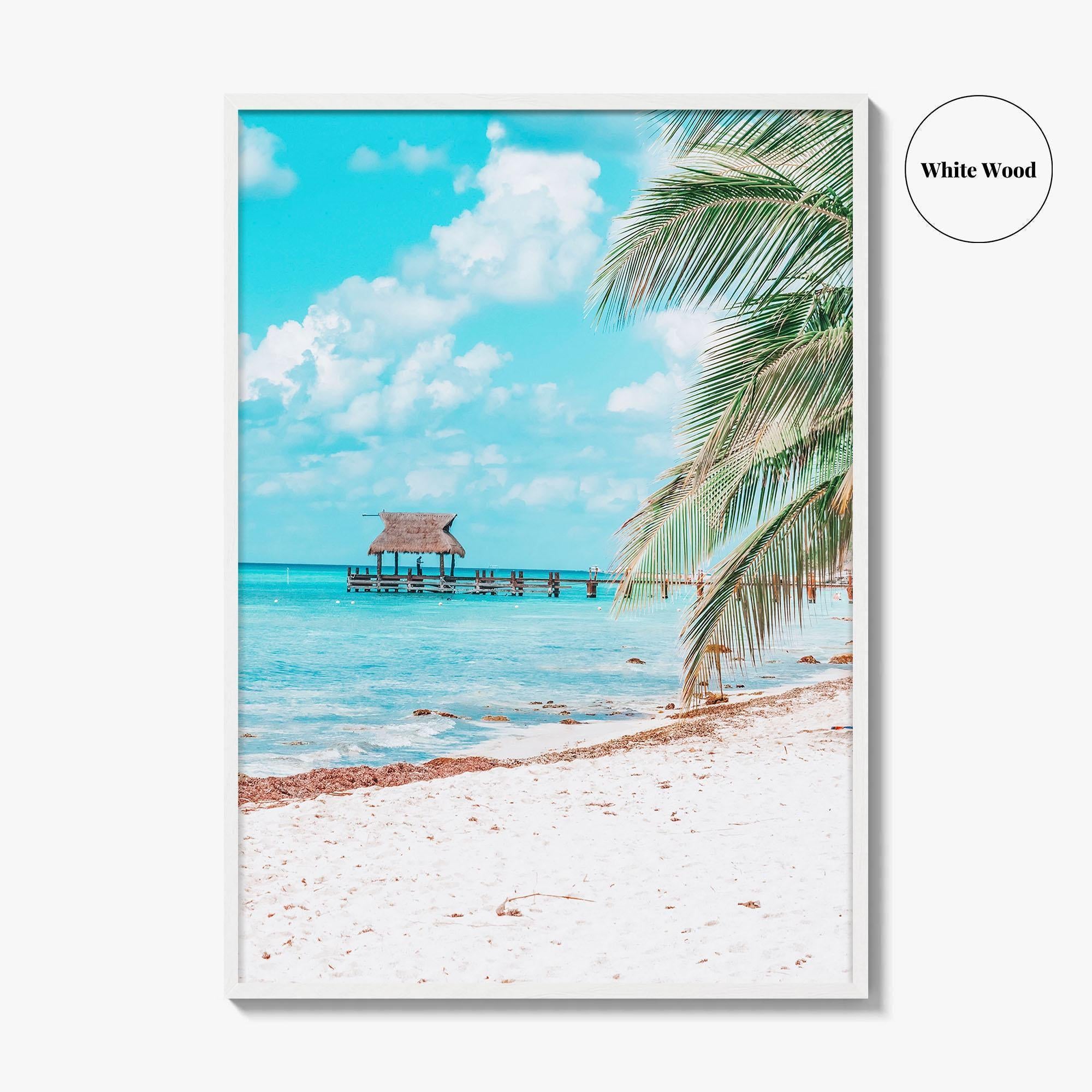Cozumel Fine Art Photo Print, Mexico Island Beach Wall Decor Poster, Riviera Maya