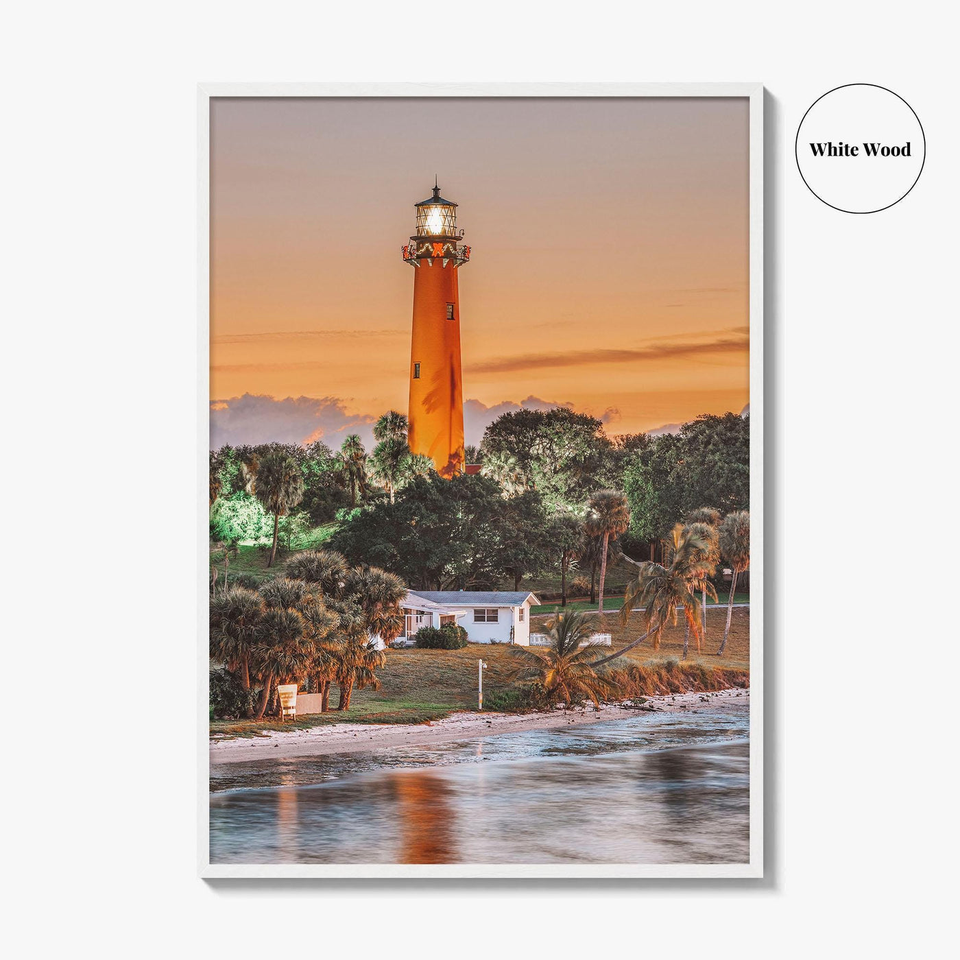 Jupiter Fine Art Photo Print, Inlet Lighthouse, Florida Wall Decor Poster, USA